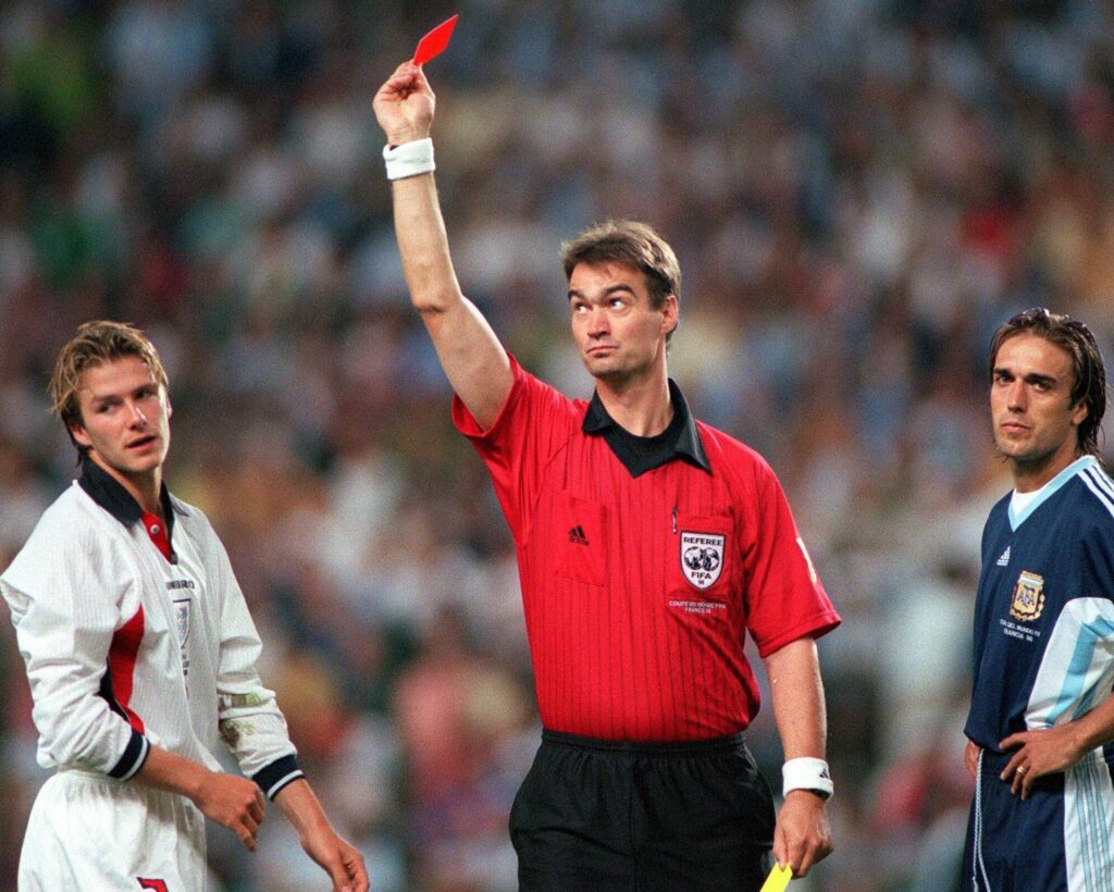 Kim Milton Nielsen se remémore l&rsquo;expulsion de Beckham en 1998