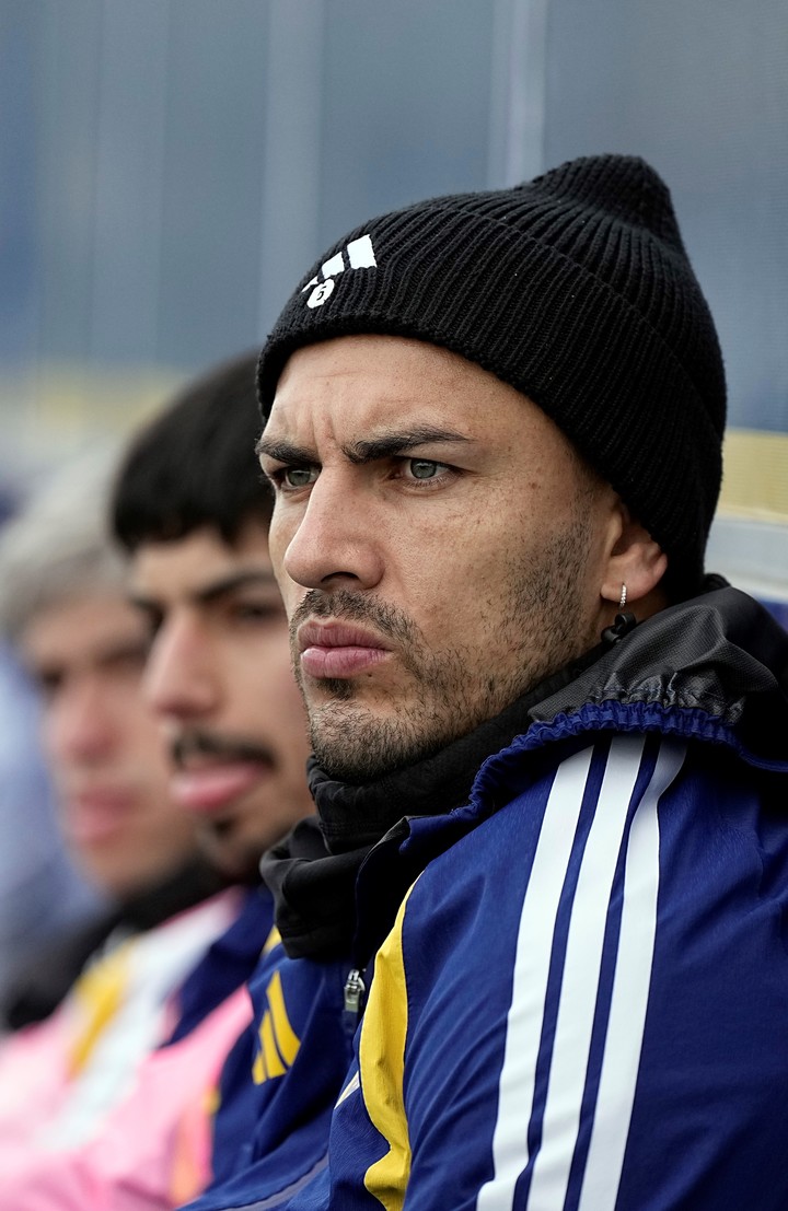 Leandro Paredes en el entrenamiento de Boca. Foto Prensa Boca
